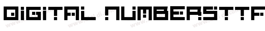 Digital Numbersttf字体转换